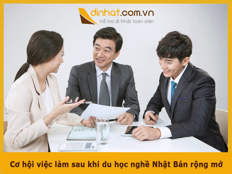 Co hoi viec lam sau khi du hoc nghe nhat ban rong mo