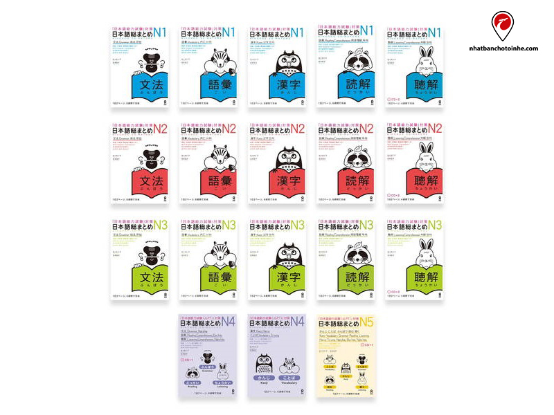 Sách giáo trình Soumatome: N5, N4, N3, N2, N1 pdf, download, giá rẻ